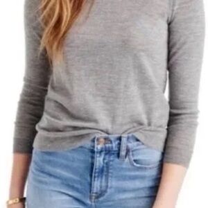 J. Crew Teal Tippi Merino Wool Crewneck Sweater